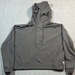 Vuori Olive Green Pullover Waffle Hooded Sweatshirt XL